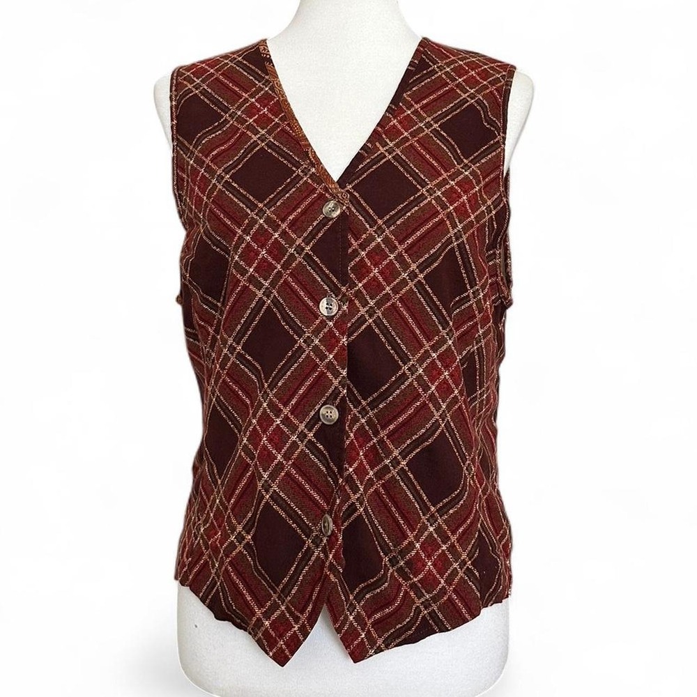 Willowbend vintage plaid vest